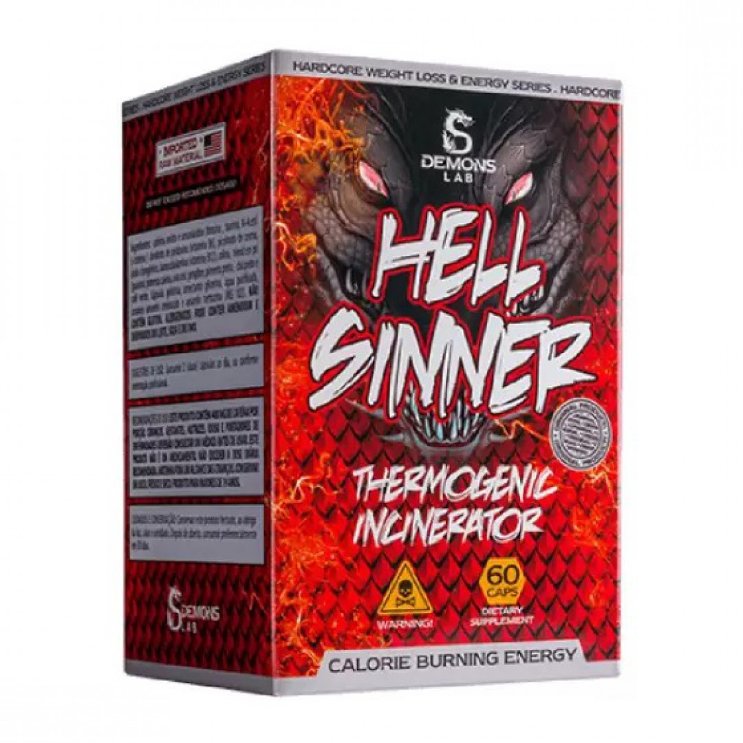 HELL SINNER THERMOGENIC ININERATOR DEMONS LAB - 60 CÁPS